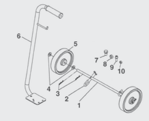 IWATA 94492770 Wheel Cart Set