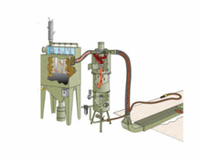 Load image into Gallery viewer, Clemco M-Section Recovery System (Pneumatic) w/ 12&#39; L w/ RPH-2 Reverse-Pulse Dust Collector