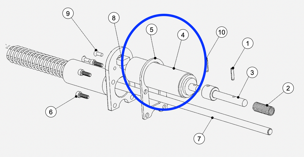 RANSBURG 3639-00 Electric Motor No.2 Assembly