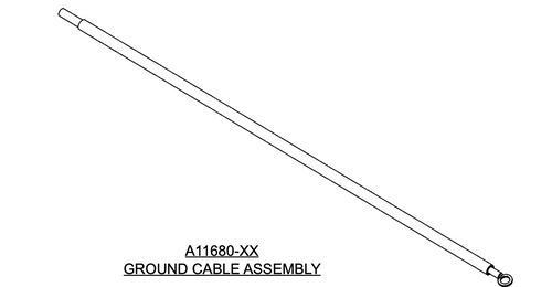 RANSBURG A11680-75 75-ft. High Voltage Ground Cable Assembly