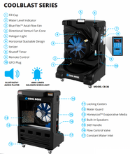 Load image into Gallery viewer, BendPak CoolBlast Series CB-28H Portable Evaporative Air Cooler