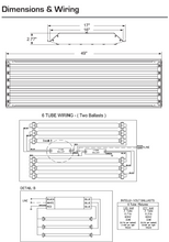 Load image into Gallery viewer, GFS High Bay/General Purpose Lighting - 6 tube  x 4&#39; Length (T8 / 120-227V / 32W)