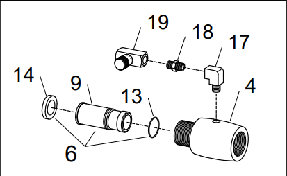 Clemco 05540 Injector Nozzle Assembly 1-1/4