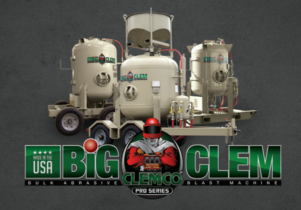 Clemco 30903  Pro-Series Big Clem Bulk Buster Blast Machine (60-cuft., 2-operator Stations w/ Pneumatic Remote: 62