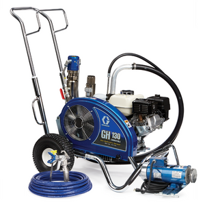 Graco 24W924 GH130 Convertible Standard Series Gas Hydraulic Airless Sprayer with Electric Motor Kit