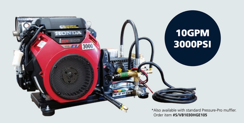 Pro Series VHRM6/VB1030HGE105/S 3000 PSI @ 10.0 GPM Cold Water Pressure Washer