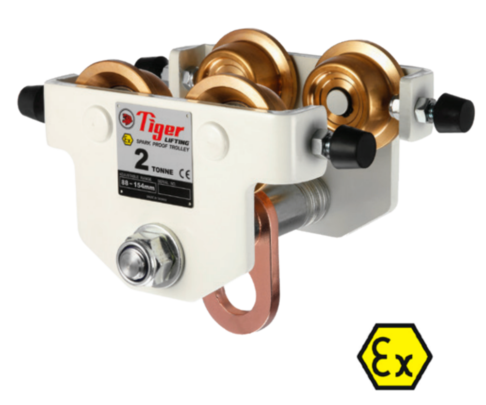 Tiger Lifting 1-ton Spark Resistant Trolley Plain EXTPS