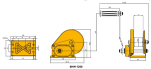 Tiger Lifting BHW-1200 Automatic Brake Hand Winch