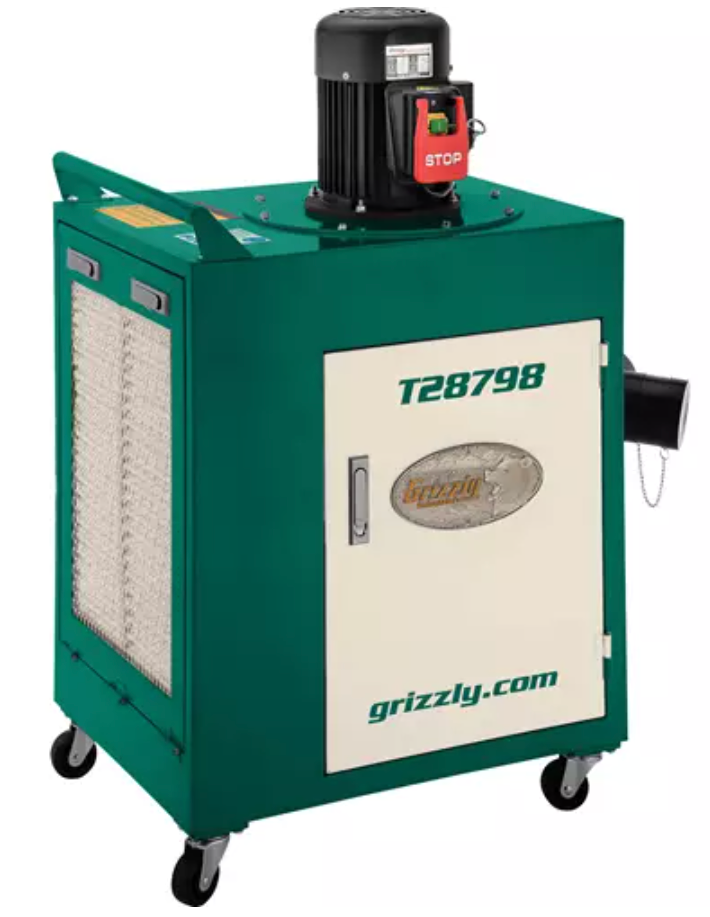 Grizzly T28798 - 1-1/2 HP Metal Dust Collector