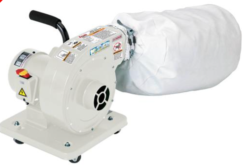 Grizzly G1163P - 1 HP Light Duty Dust Collector - Polar Bear Series