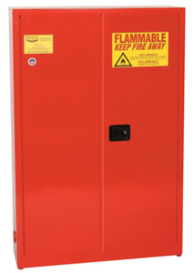 Eagle Paint & Ink Aerosol Can storage Cabinet, 30 Gal., 5 Shelves, 2 Door, Self, Red