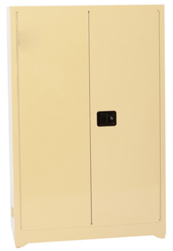 Eagle Flammable Liquid Safety Cabinet, 45 Gal., 2 Shelves, 2 Door, Self Close, Beige