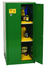 Load image into Gallery viewer, Eagle Pesticide Safety Cabinet, 60 Gal., 2 Shelves, 2 Door, Manual Close, Green