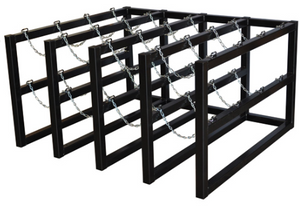 Justrite™ Gas Cylinder Barricade Rack 16 Cylinder Capacity 4 Wide by 4 Deep