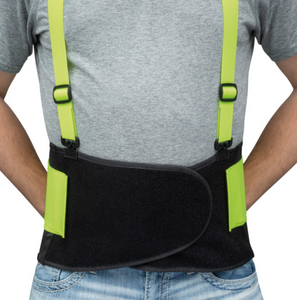 Allegro Economy Hi-Viz Back Support, Large (38" to 47")