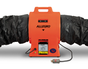 Allegro 12" Axial Explosion-Proof Inline Booster Plastic Blower