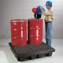 Load image into Gallery viewer, PIG® 4-Drum Poly Spill Containment Pallet W/O Drain