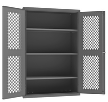 Load image into Gallery viewer, Durham EMDC-482472-95 Ventilated Shelf Cabinet, 14 Gauge, 3 Shelves , 48 X 24 X 72