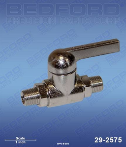 Bedford 29-2575 Ball Valve, 1/4" NPT X 1/4" NPT, 250 PSI