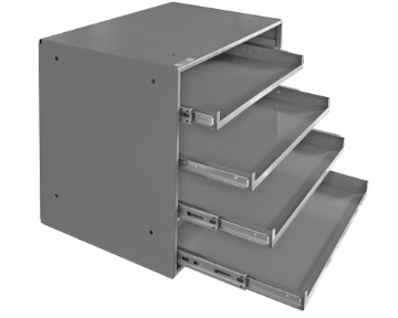 Durham 310B-95 Large Triple Track Bearing Rack, 4 Compartments