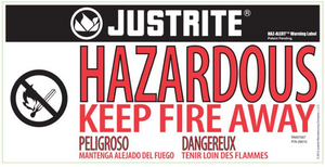 Justrite™ ChemCor® Undercounter Hazardous Mat. Safety Cabinet, 22 Gal., 2 s/c doors, Royal Blue