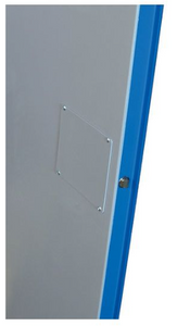 Justrite™ ChemCor® Compac Hazardous Mat. Safety Cabinet, 12 Gal., 1 shelf, 1 s/c door, Royal Blue