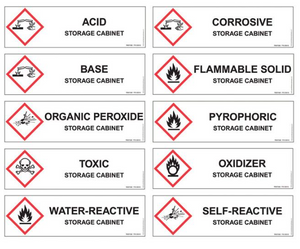 Justrite™ ChemCor® Undercounter Hazardous Mat. Safety Cabinet, 22 Gal., 2 s/c doors, Royal Blue