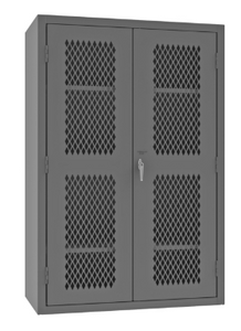 Durham EMDC-482472-95 Ventilated Shelf Cabinet, 14 Gauge, 3 Shelves , 48 X 24 X 72