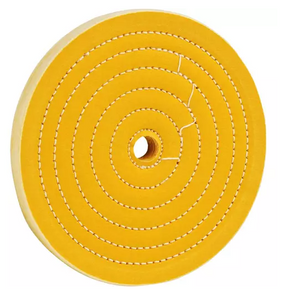 Woodstock Tools 8" x 50 Ply x 3/4" Loose Muslin Hard Buffing Wheel, 4000 RPM