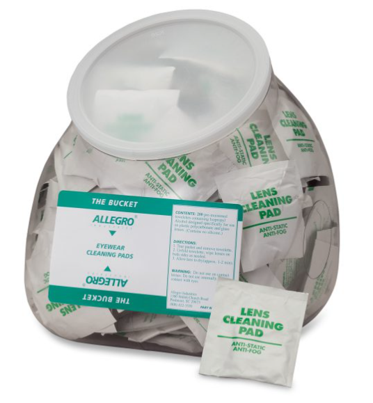 Allegro Eyewear Cleaning Wipes Bucket (200/Bucket)