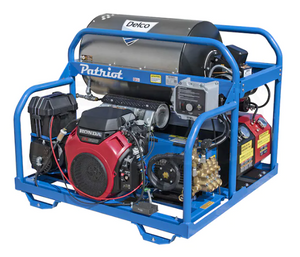 Delco 65013 Patriot 3000 PSI (Gas - Hot Water) Skid Pressure Washer w/ Generator, General Pump & Honda GX690 Engine