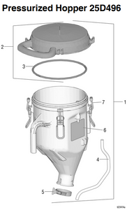 Graco 17V946 Pressurized Hopper Assembly