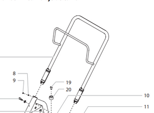 Titan 805-206A 1140 Hi Cart Handle Assembly