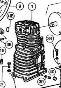 Rolair Systems Twin Cylinder Pump (with Flywheel Replacement)