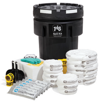 Load image into Gallery viewer, PIG® Fuel Station Spill Kit in 95-Gallon Overpack Salvage Drum