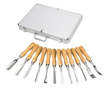 Load image into Gallery viewer, Shop Fox Tools Carving Chisel Set, 12 pc.