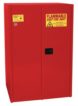 Load image into Gallery viewer, Eagle Flammable Liquid Safety Cabinet, 90 Gal., 2 Shelves, 2 Door, Manual Close, Red