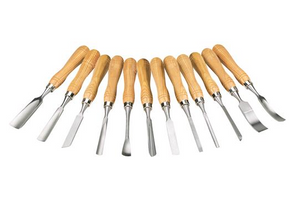 Shop Fox Tools Carving Chisel Set, 12 pc.