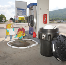 Load image into Gallery viewer, PIG® Fuel Station Spill Kit in 95-Gallon Overpack Salvage Drum