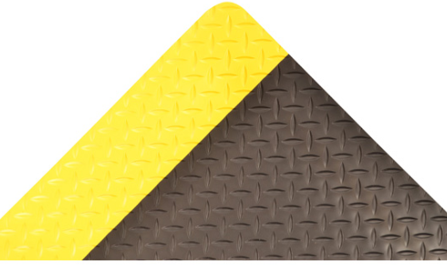 Justrite™ 509 Diamond-Tuff™ 4X75 Black/Yellow