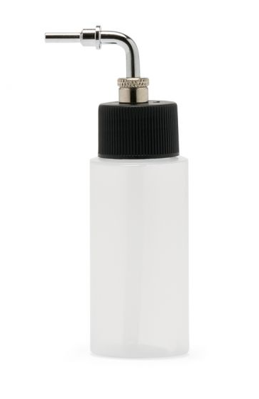 Iwata I4701S High Strength Translucent Bottle 1 oz / 30 ml Cylinder With Side Feed Adaptor Cap