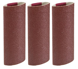 Woodstock Tools 1-1/8" Dia. x 4" Soft Sanding Sleeve A180, 3 pk.