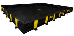 Justrite™ Rigid-Lock QuickBerm®, 12'W x 16'L x 12"H, 1435 Gal.