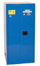 Load image into Gallery viewer, Eagle Acid &amp; Corrosive Metal Safety Cabinet, 60 Gal., 2 Shelf, 2 Door, Self Close, Blue