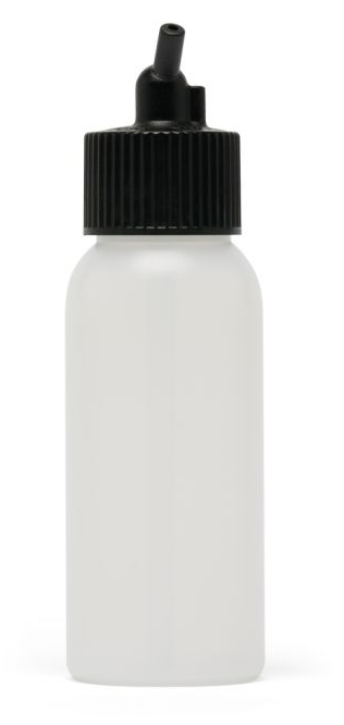 Iwata A4702 Big Mouth Airbrush Bottle 2 oz / 60 ml Cylinder With 24 mm Adaptor Cap