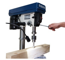 Load image into Gallery viewer, Rikon Tools 17 &quot; Variable Speed  1.5 HP Drill Press w/6&quot; Quill travel &amp; Digital RPM readout 200-2200 RPM