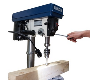 Rikon Tools 17 " Variable Speed  1.5 HP Drill Press w/6" Quill travel & Digital RPM readout 200-2200 RPM