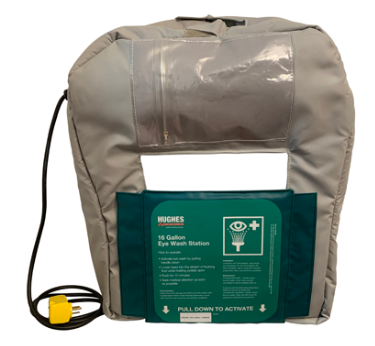 Justrite™ 16-Gallon Gravity Fed Eyewash Heated Jacket 120V plug