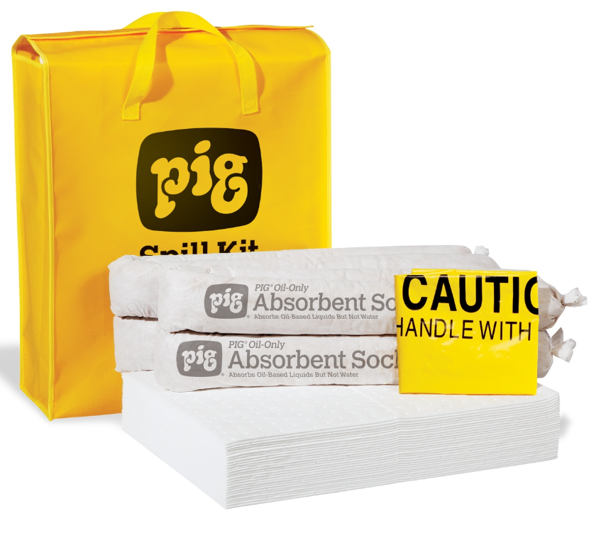 PIG® Oil-Only Spill Kit in High-Visibility Bag