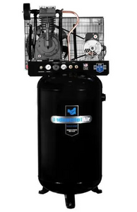 Industrial Air  5 HP Single Phase 230V 80 Gallon Two Stage with century motor w/o mag starter No Panel